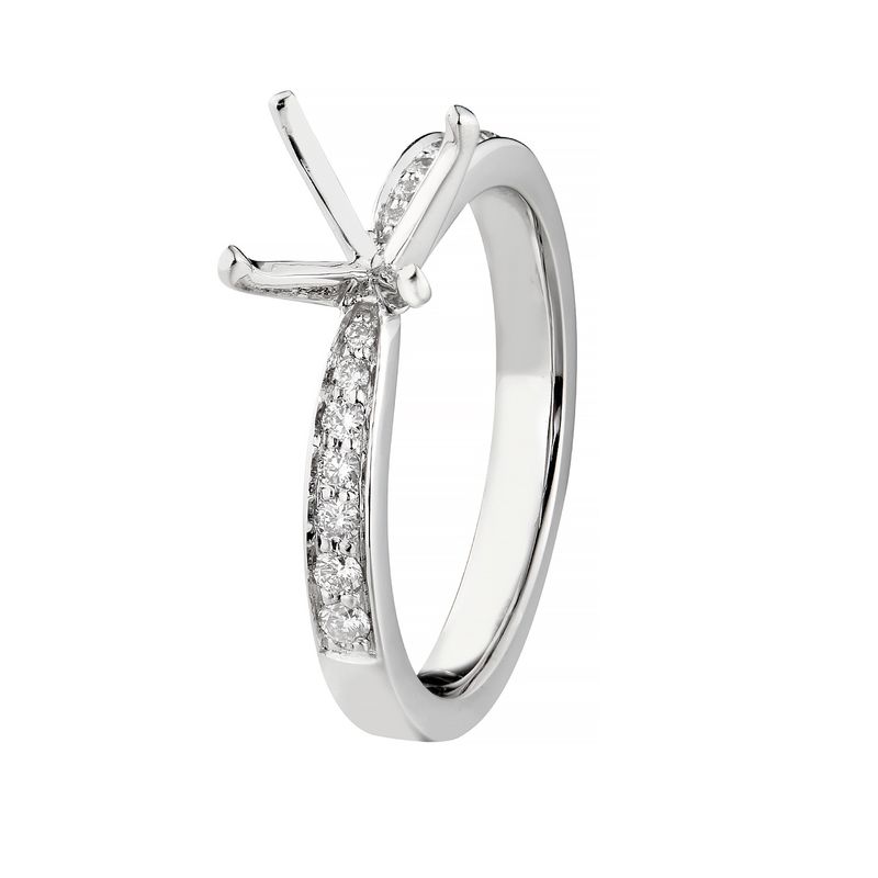 14K White Gold Natural Diamond Ring Set MZ1850 Natural Diamond