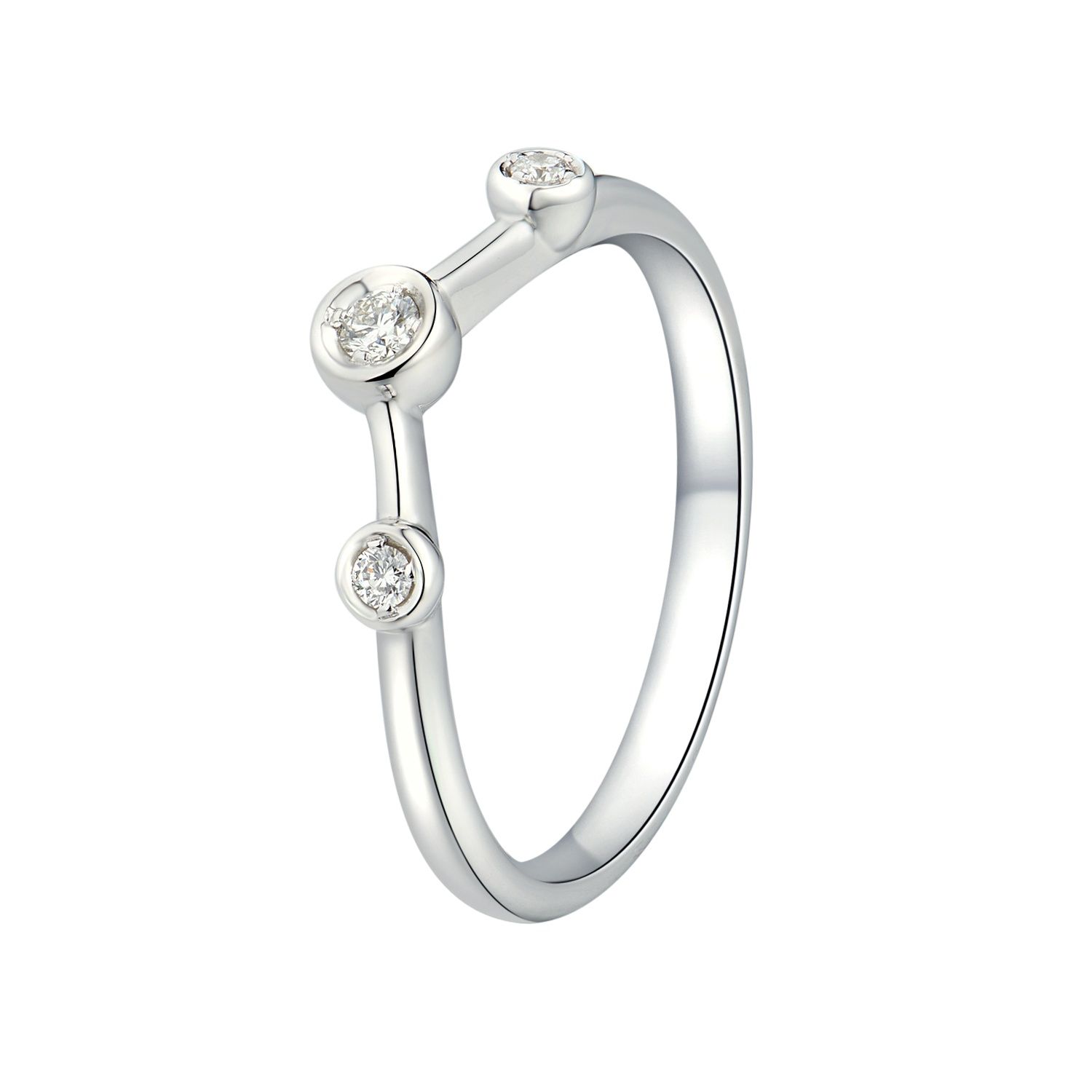 14K White Gold  Natural Diamond Wedding Band MZ1728