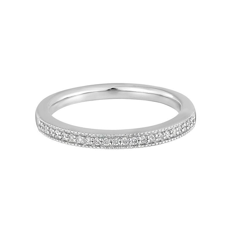 Anniversary Band 14K White Gold Round Natural Diamond  MZ12087