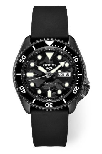 Seiko 5 Sports SS Blk Ct Automatic Black Dial Horigome LE