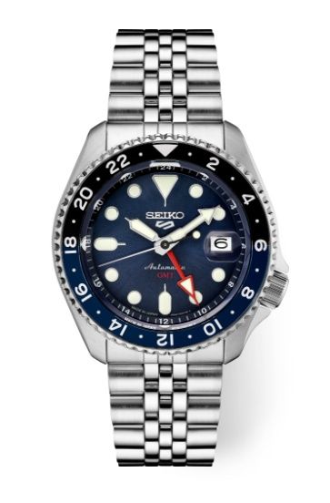 Seiko 5 Sports SS Automatic GMT Blue Dial