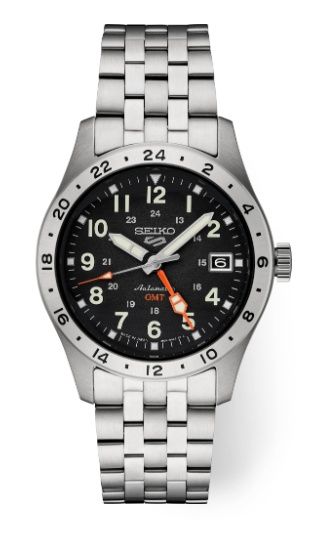 Seiko 5 Sports SS Automatic GMT Black Dial -SSK023