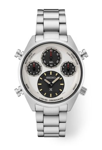 Seiko Prospex Speedtimer SS Solar Chronograph White Dial Watch SFJ009