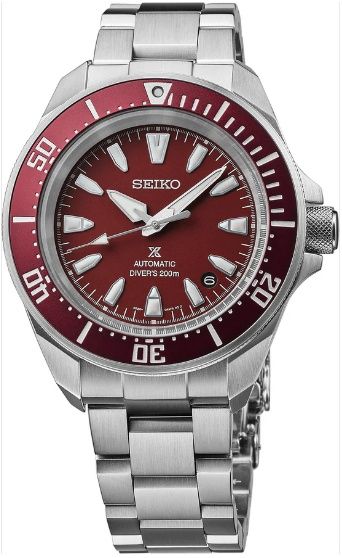 Prospex Diver SS Automatic Red Dial