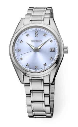 Seiko s SS Quartz Light Blue Dial Watch SUR581