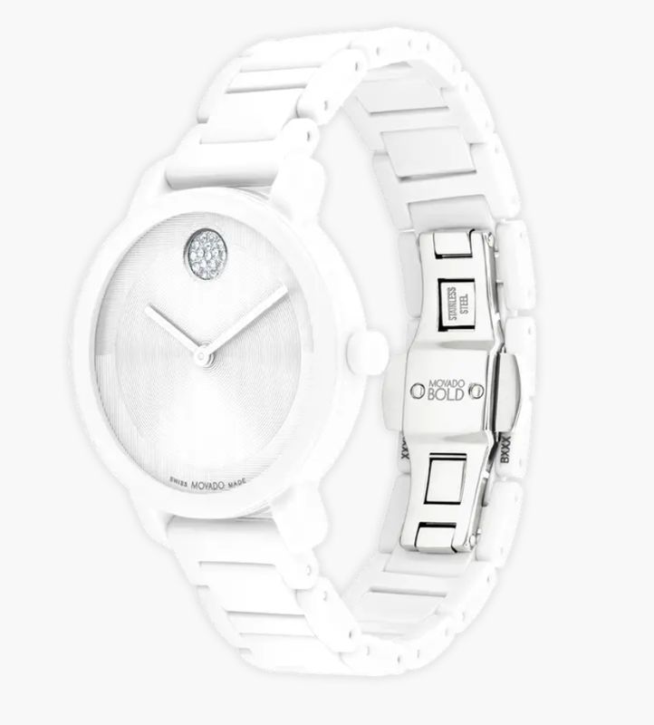 Movado Bold Evolution 2.0 Quartz White Dial Women's Watch 3601233