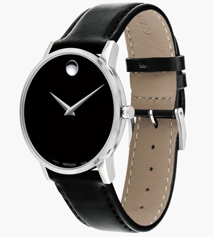 Movado Unisex Museum Classic Black Dial Quartz Watch 0607269