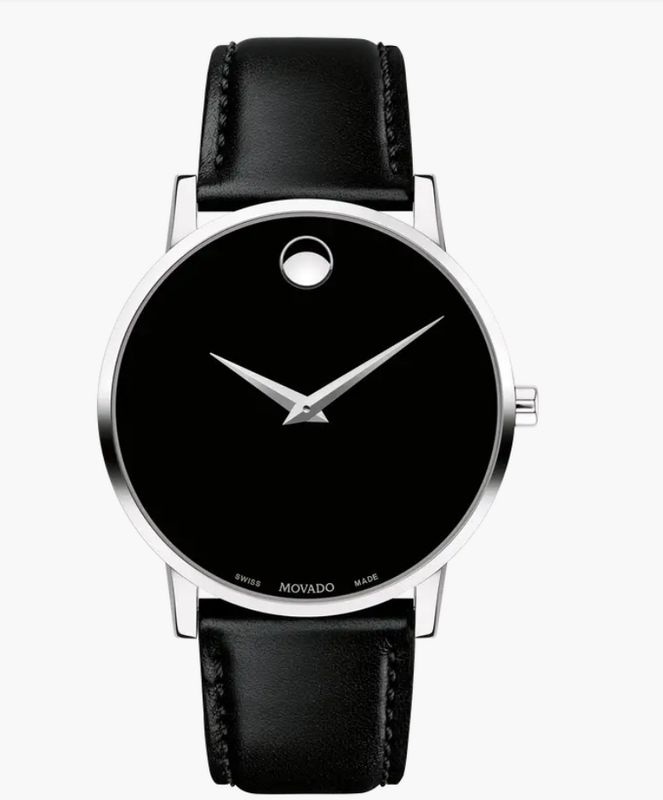 Movado Unisex Museum Classic Black Dial Quartz Watch 0607269