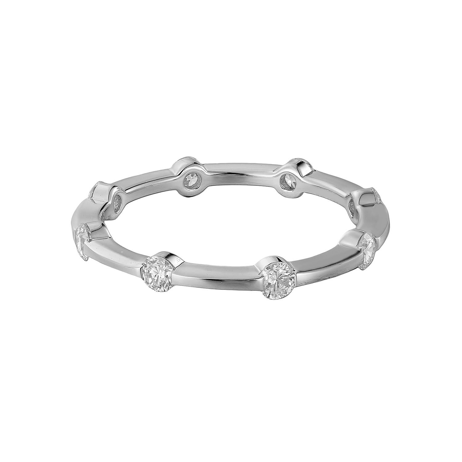 14K Yellow/ White Gold Round Natural Diamond  Wedding Band MZ5480, Colour: 14KWhite-1.35g-0.389ct-ND
