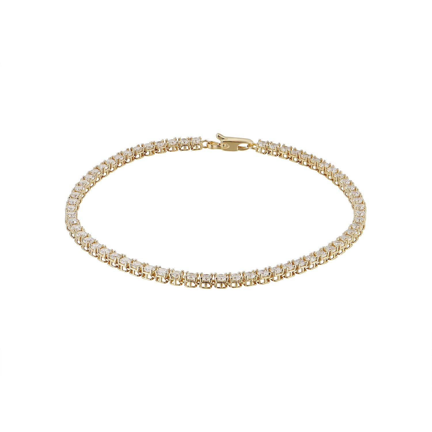 14K White/Yellow Gold Round Natural Diamond  Bracelet MZ2409 Natural Diamond, Colour: Yellow