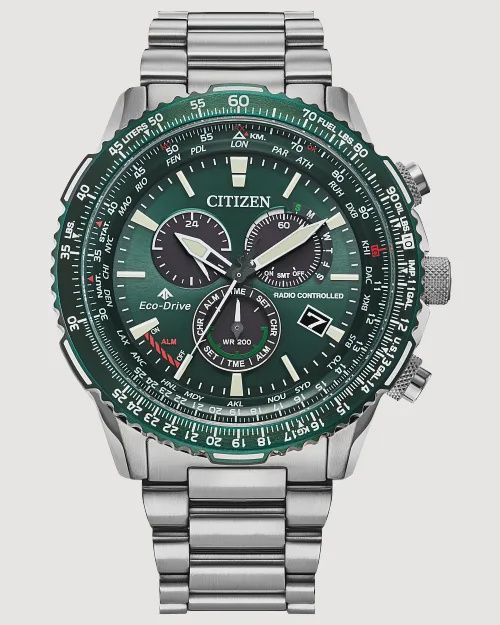 Promaster Air A-T Green Dial Stainless Steel Bracelet CB5004-59W