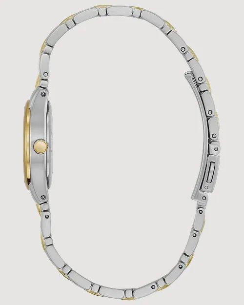 Corso - Ladies Eco-Drive Two-Tone White Dial Date Watch