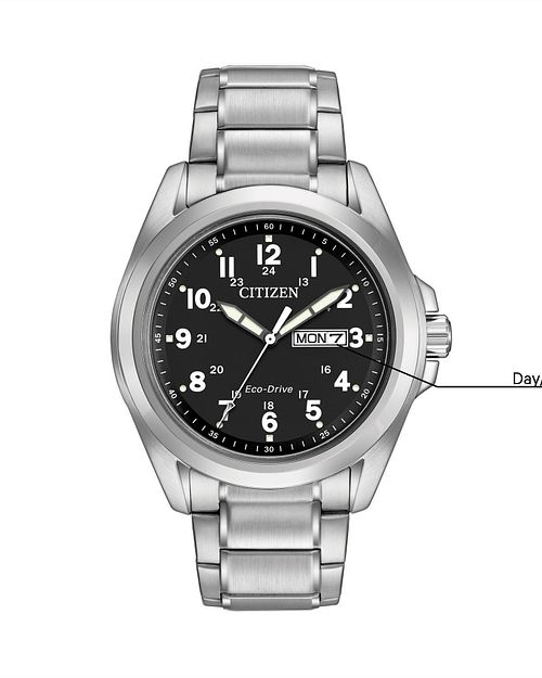 Garrison - Men's Eco-Drive AW0050-82E Steel Sports Watch