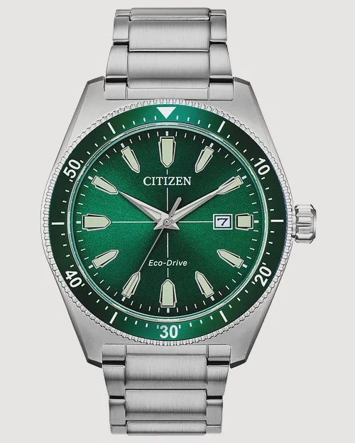 Citizen Vintage Brycen Sport Eco-Drive Green Dial Watch