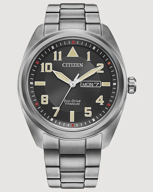 Garrison Black Dial Super Titanium Bracelet BM8560-53E