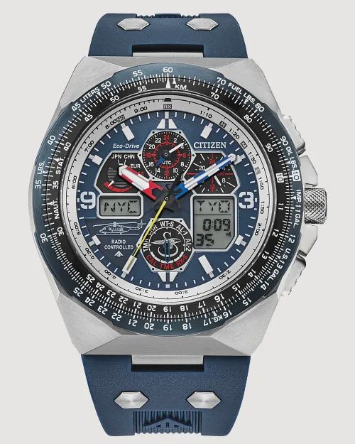 Promaster Sikorsky Blue Dial Rubber Strap JY8156-00L