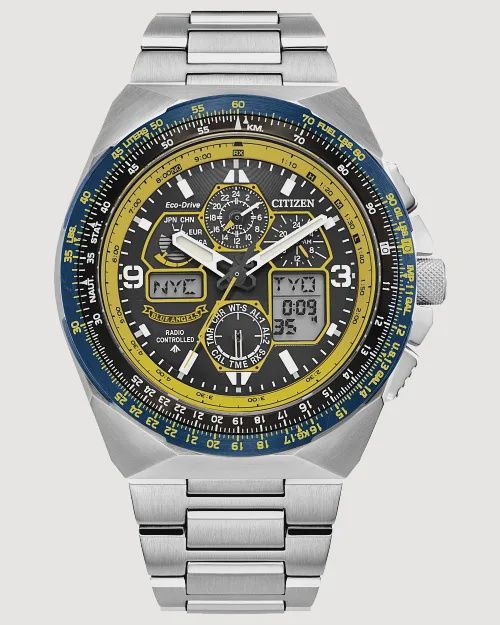 Promaster Skyhawk A-T Blue Dial Stainless Steel Bracelet JY8125-54L