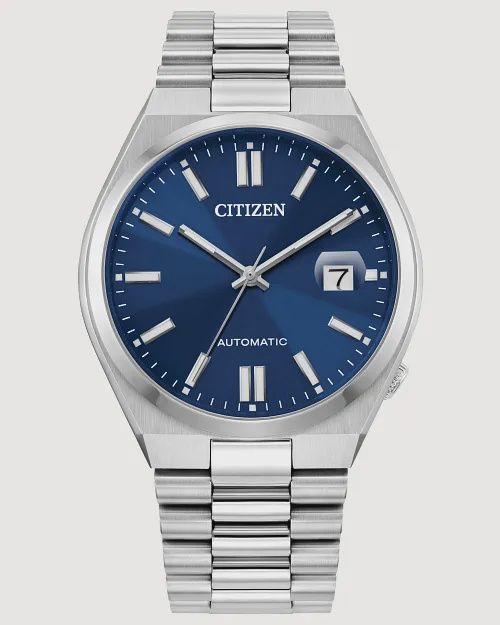 TSUYOSA Blue Dial Stainless Steel Bracelet NJ0150-56L