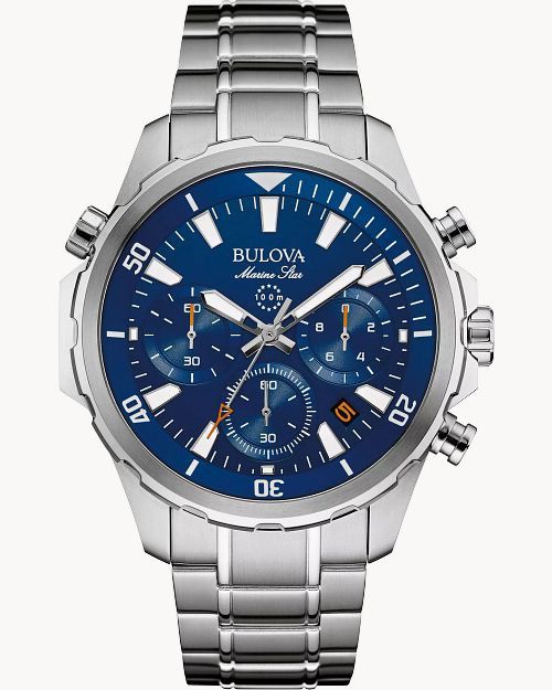 Bulova Marine Star Men&#39;s Special Edition Blue Dial Watch