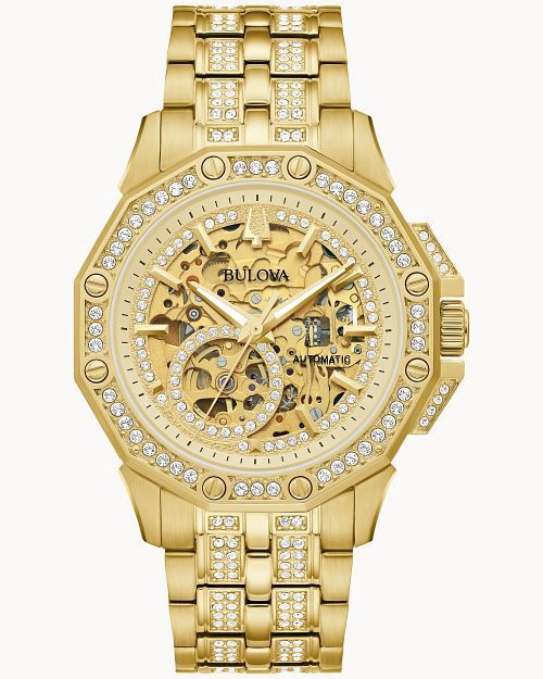 Gold-Tone Dial Stainless Steel Bracelet Octava 98A292