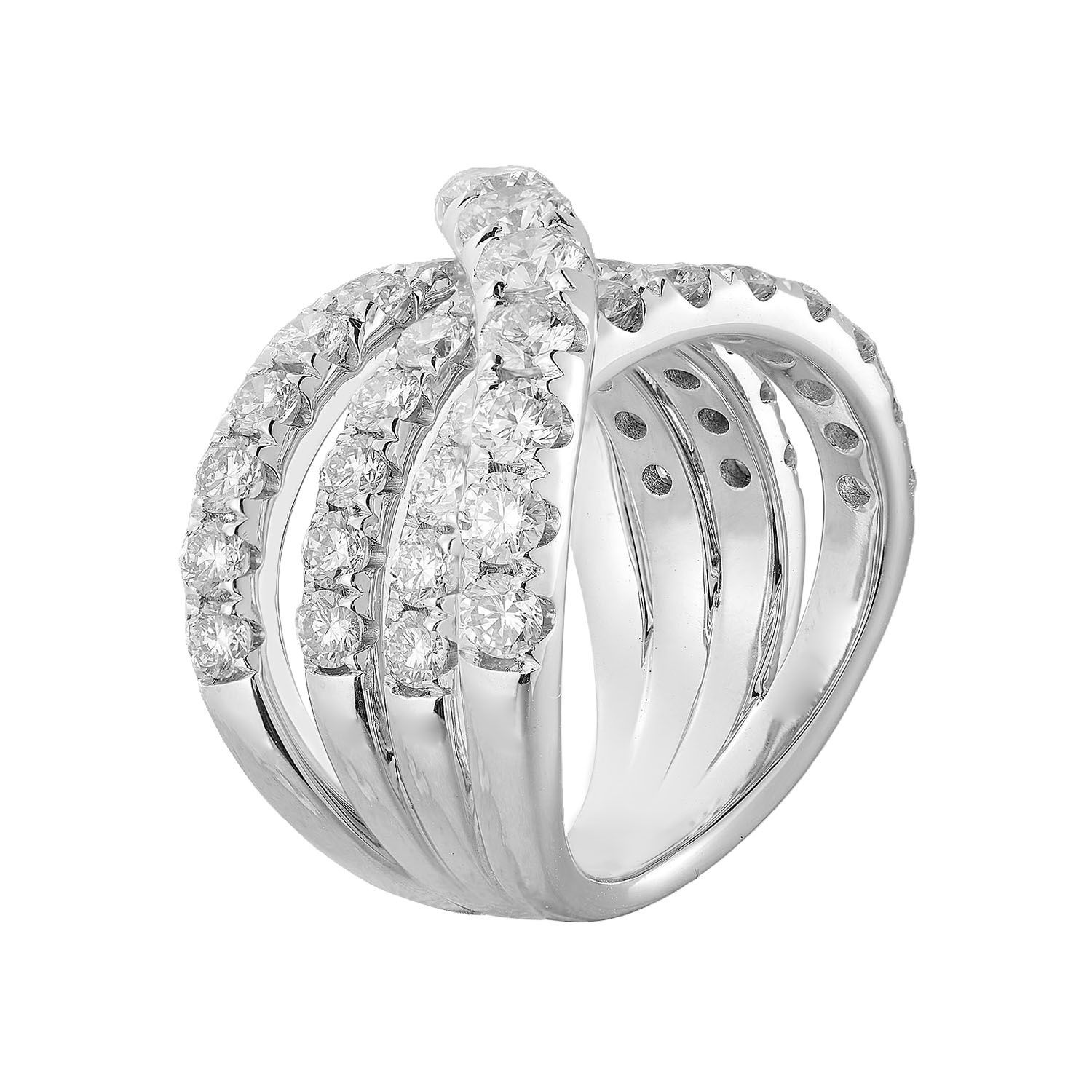 14K White/Yellow Gold Lab Grown Diamond Band MZ12156, Colour: White