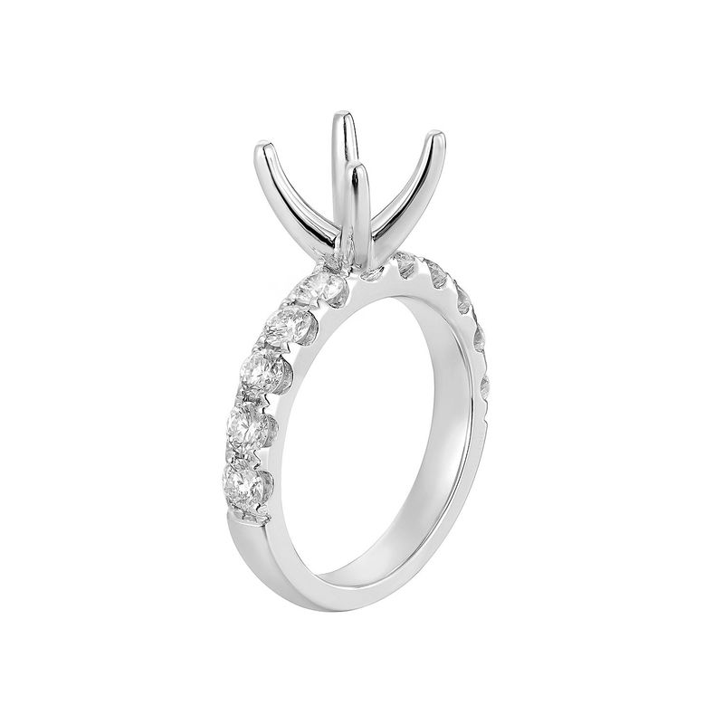 14K White/Yellow Gold Round Natural Diamond Ring Set MZ1673(HYD1662)