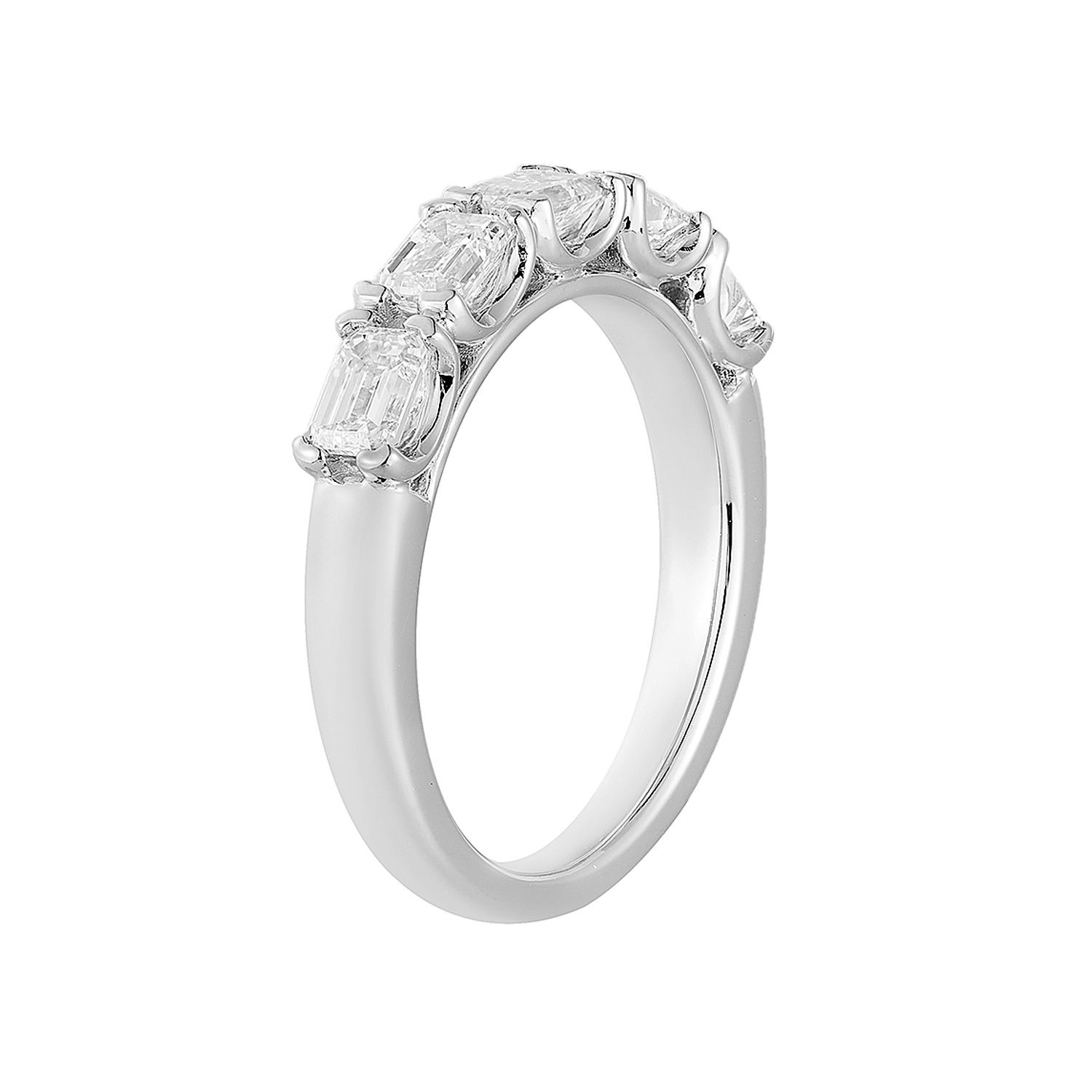 14K White/Yellow Gold Lab Grown Diamond Wedding Band  MG-07, Colour: 14KWhite-4.7g-1.336ct-LG