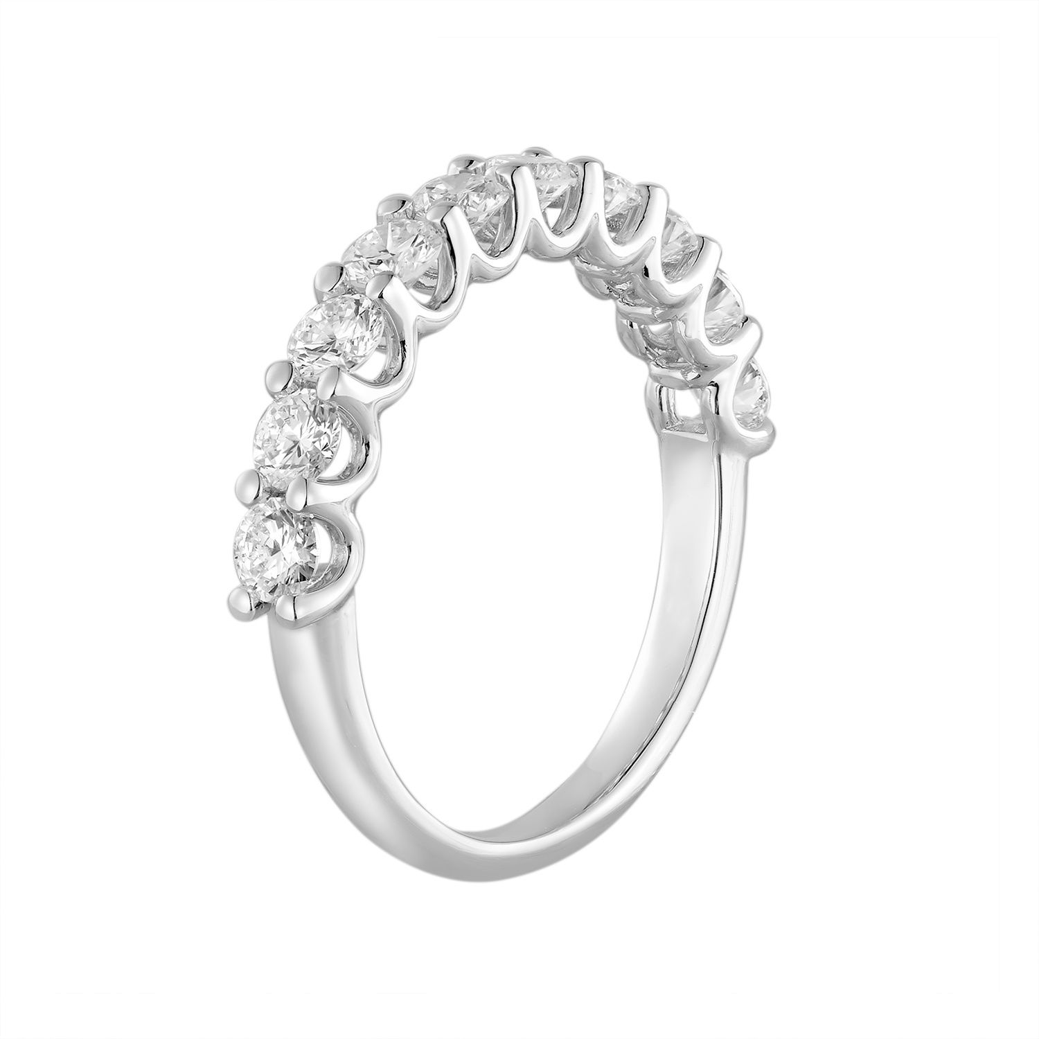 14K White Gold Lab Grown Diamond Wedding Band MZ9221-2