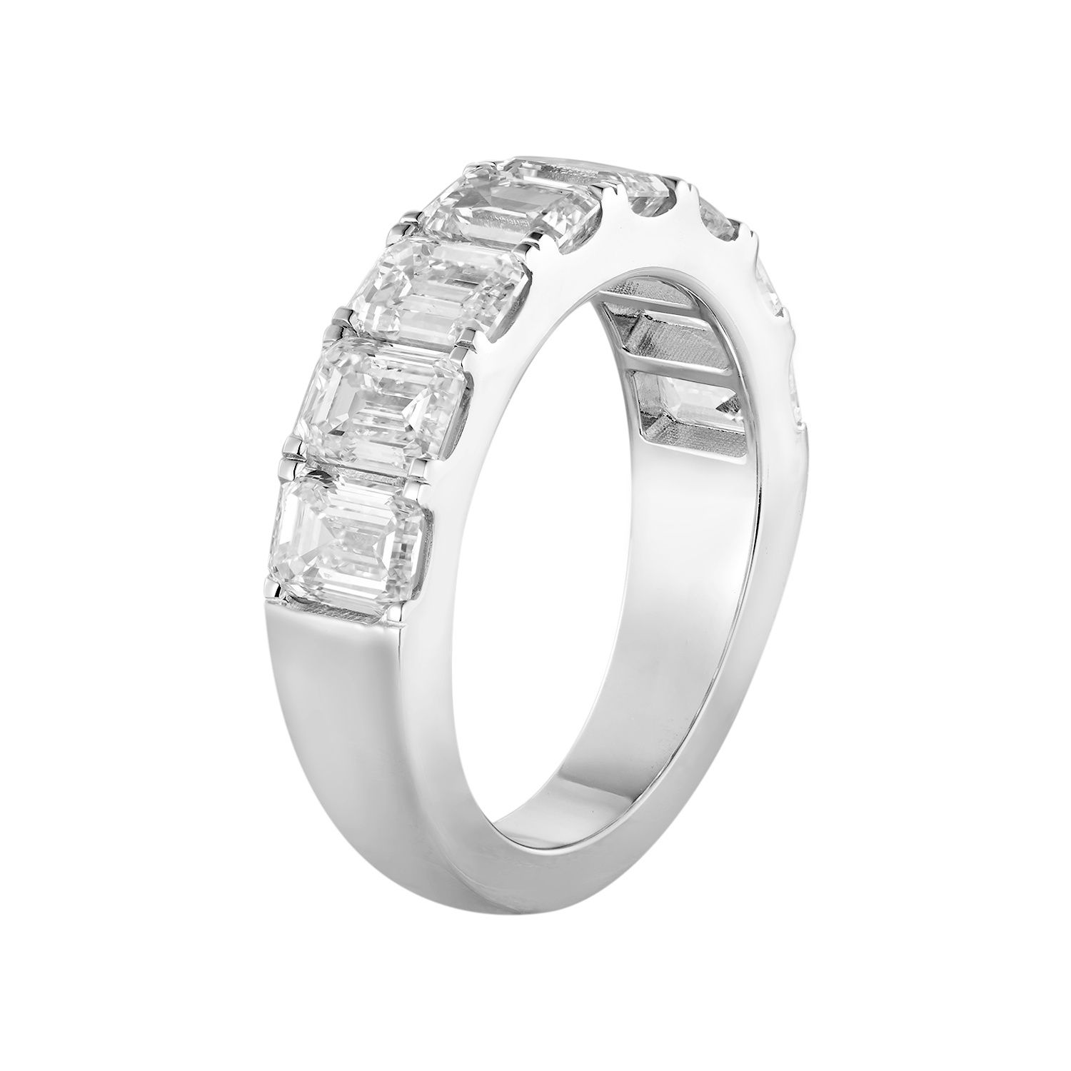 14K White Gold Lab Grown Diamond Wedding Band MZ11991-1
