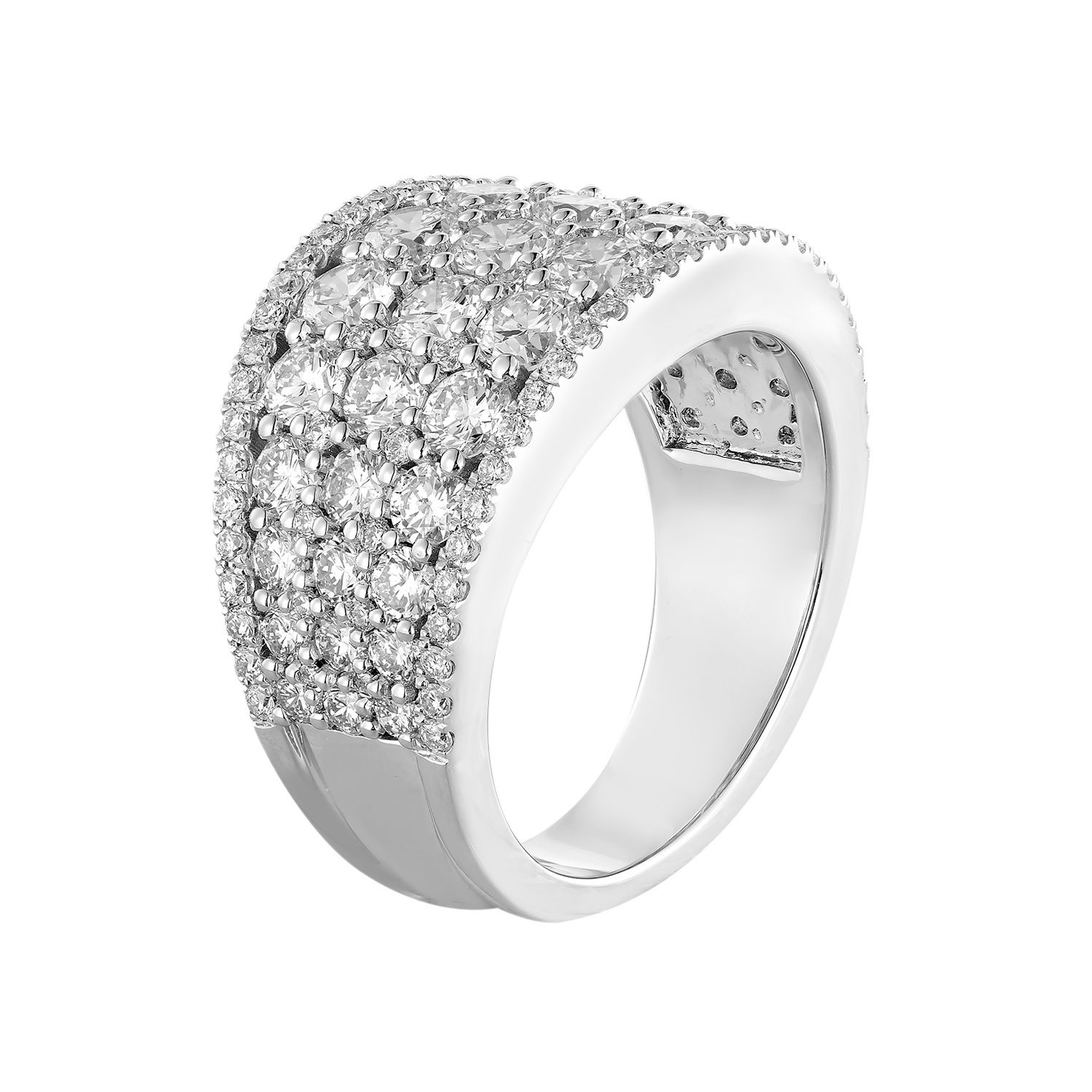 14K White Gold Lab Grown Diamond Band MZ12155