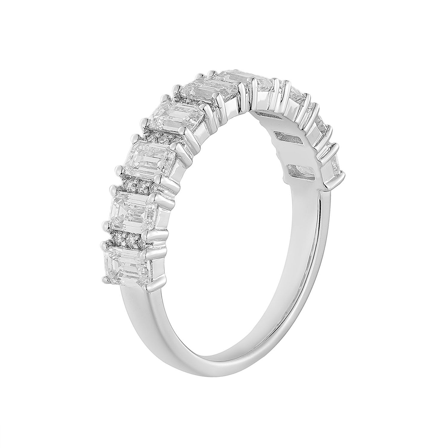 14K White/Yellow Gold Lab Grown Diamond Wedding Band MZ11922, Colour: 14KWhite-2.93g-1.605ct-LG