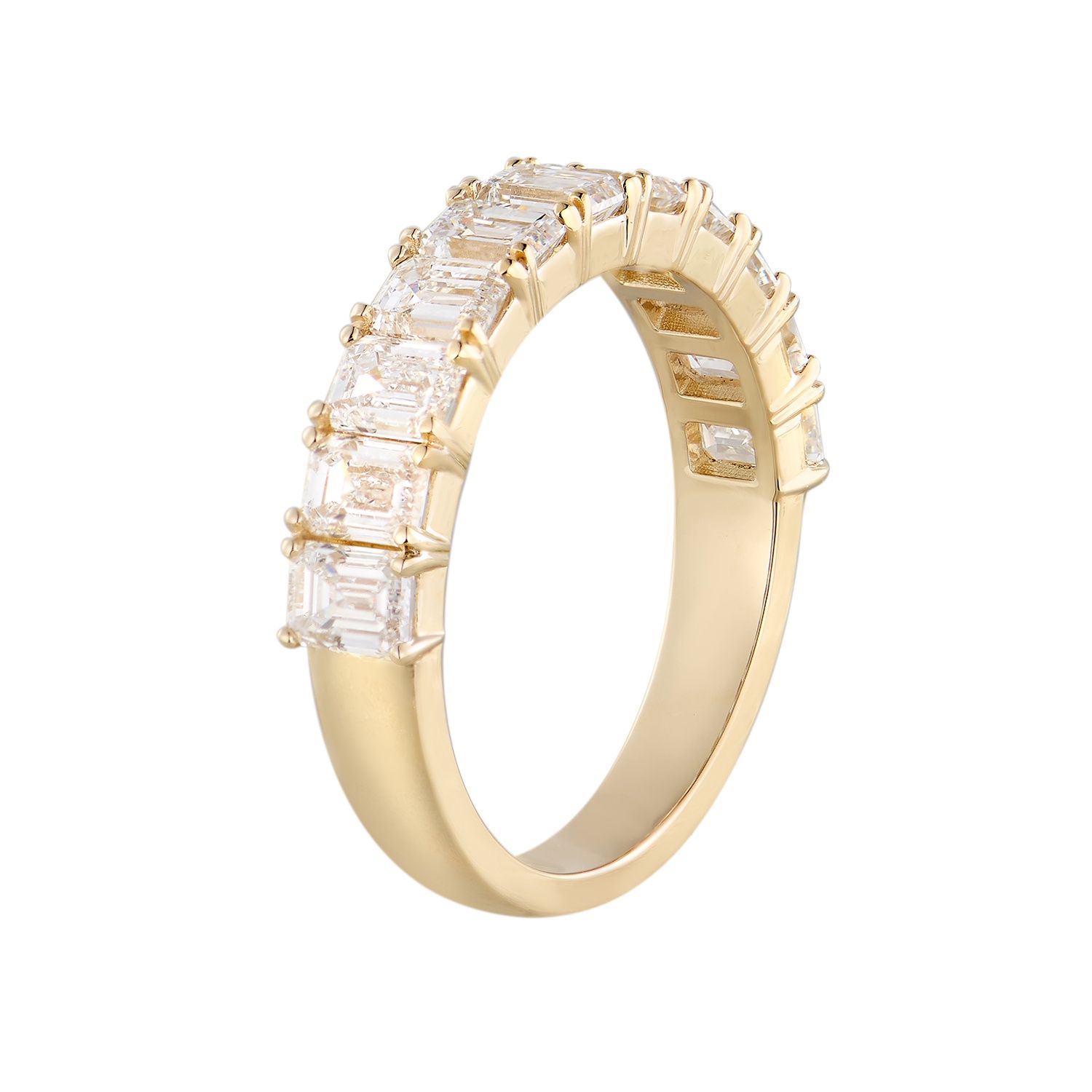 14K Yellow Gold Lab Grown Diamond Wedding Band MZ73193-2