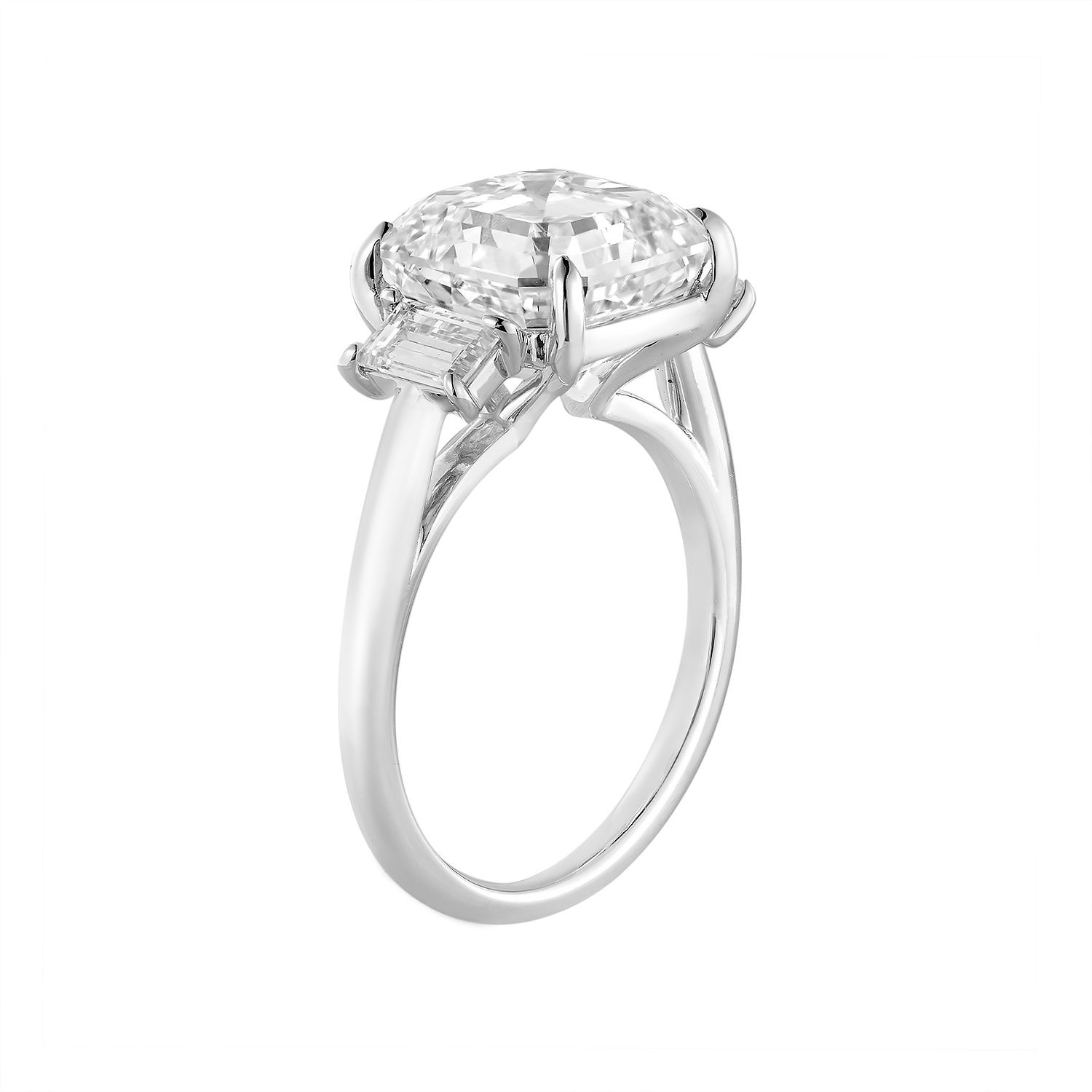 14K White Gold Lab Grown Diamond Engagement Ring YJ019