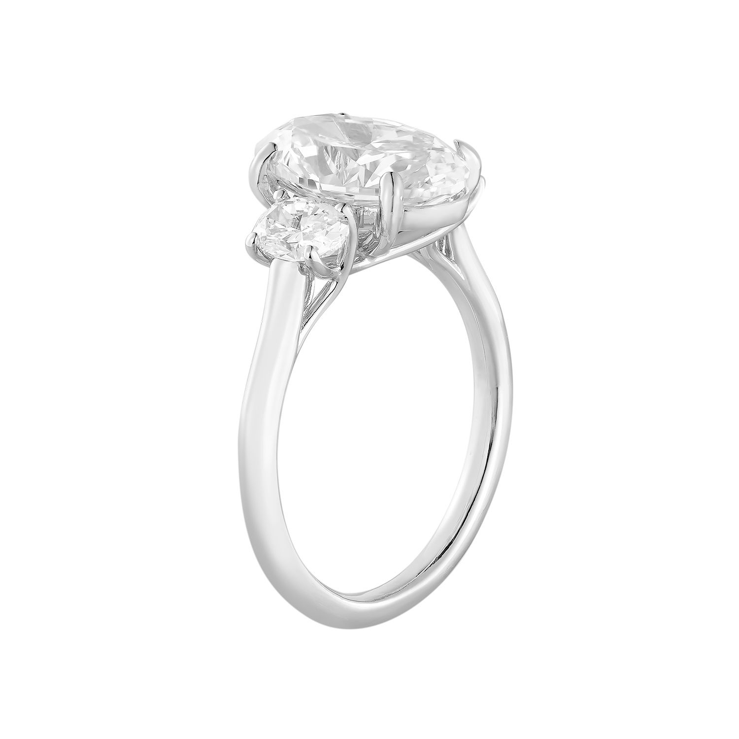 14K White Gold Lab Grown Diamond Engagement Ring YJ023