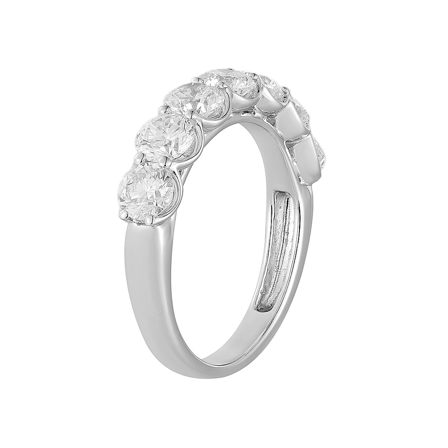 14K White Gold Lab Grown Diamond Wedding Band  MG-22, Colour: 14KWhite-3.42g-1.827ct-LG