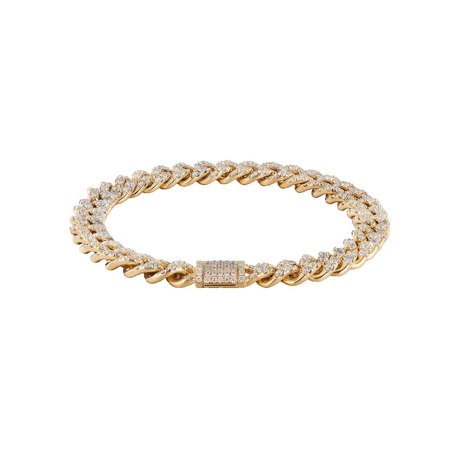 14K White /Yellow Gold Lab Grown Diamond Bracelet MZ11890-1, Colour: 14KYellow-32.35g-6.275ct-LG
