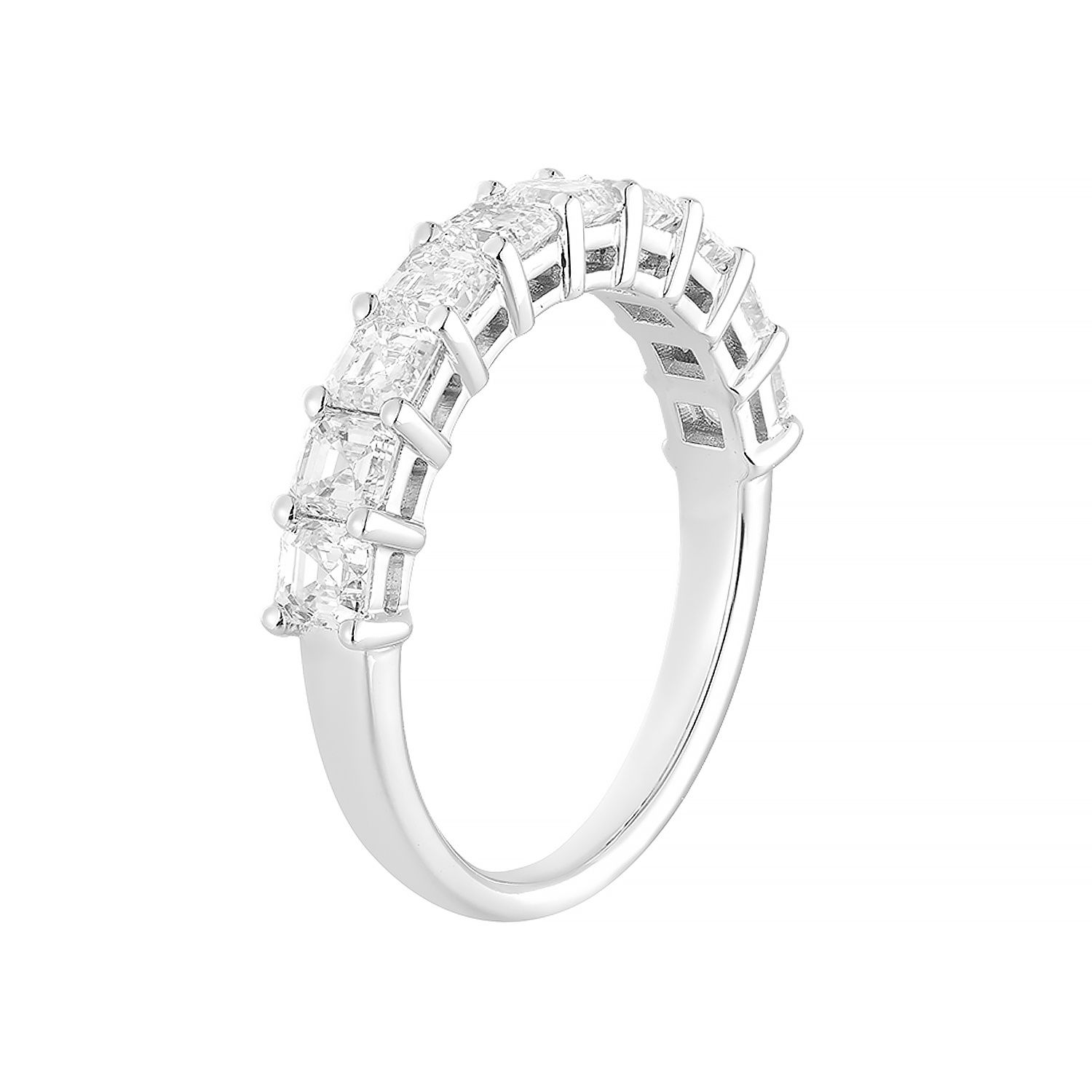 14K White/Yellow Gold Lab Grown Diamond Wedding Band MZ11921, Colour: 14KWhite-2.82g-1.671ct-LG