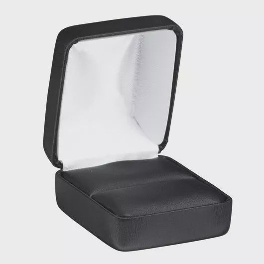 Ring Box Black Jewelry Ring Gift Box Wedding Engagement Holder Storage Case