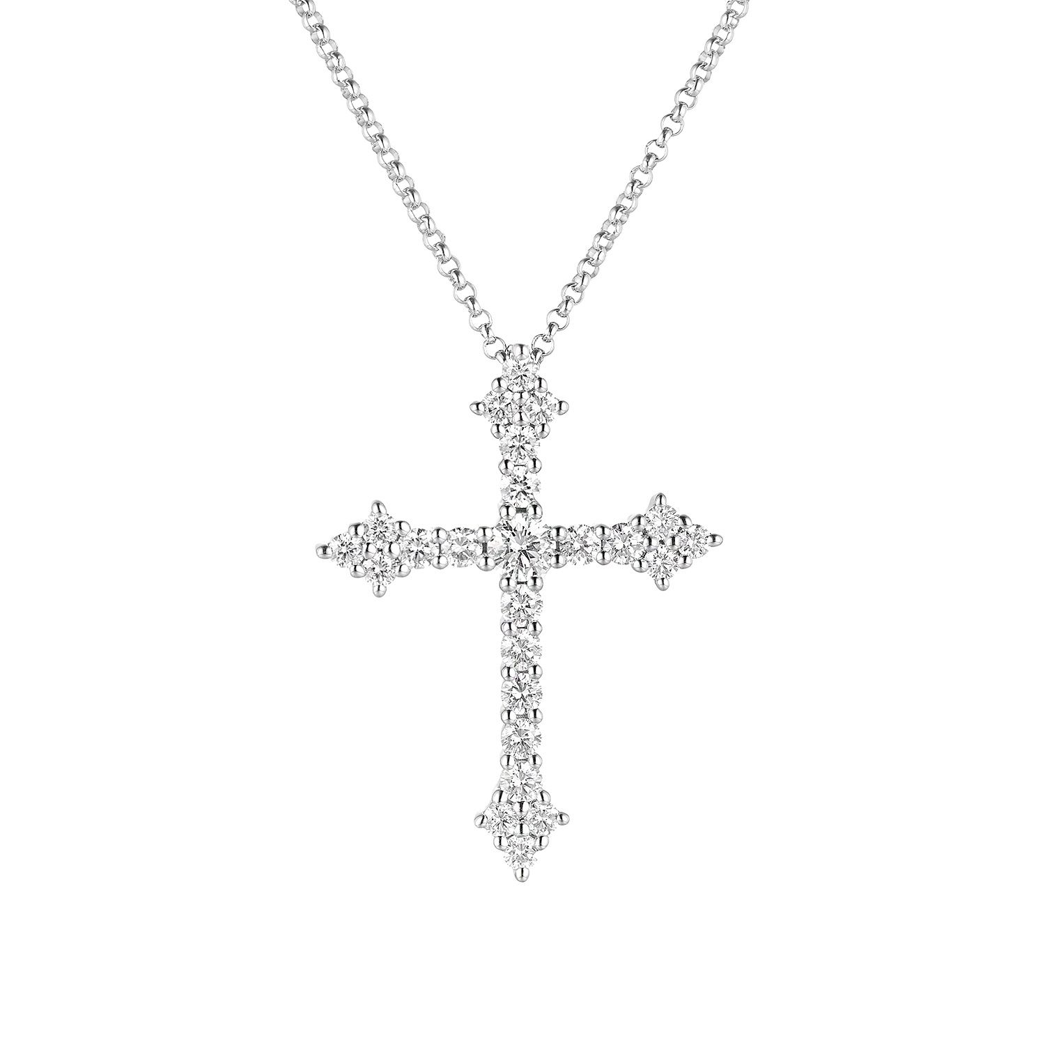 14K White/Yellow Gold Lab Grown Diamond Pendant Necklace MZ71560, Colour: White