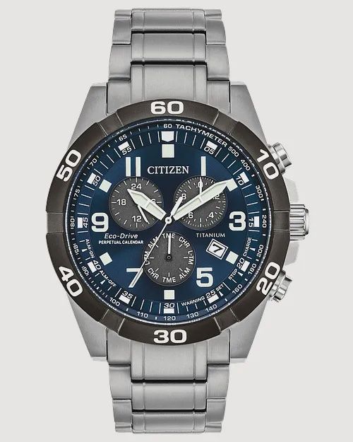 Brycen - Men&#39;s Eco-Drive BL5558-58L Super Titanium Watch