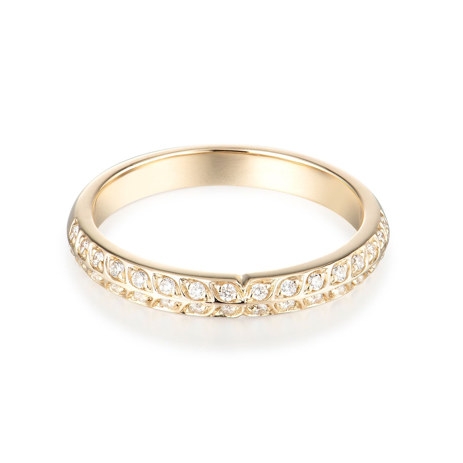 14K Yellow Gold Natural Diamond Anniversary Band MZ6084