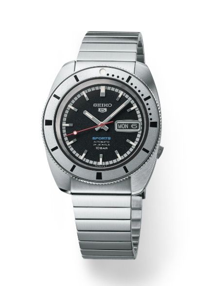 Seiko Heritage Design Re-creation Limited Edition Black Dial Watch SRPL05