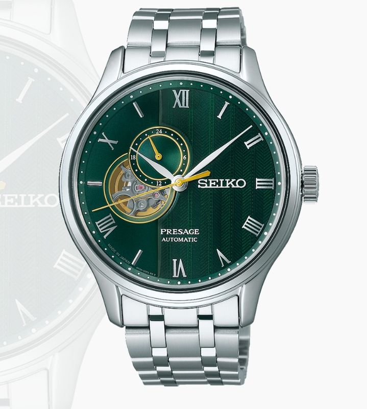Seiko Presage &#39;Japanese Zen Gardens&#39; in Fern green SSA463