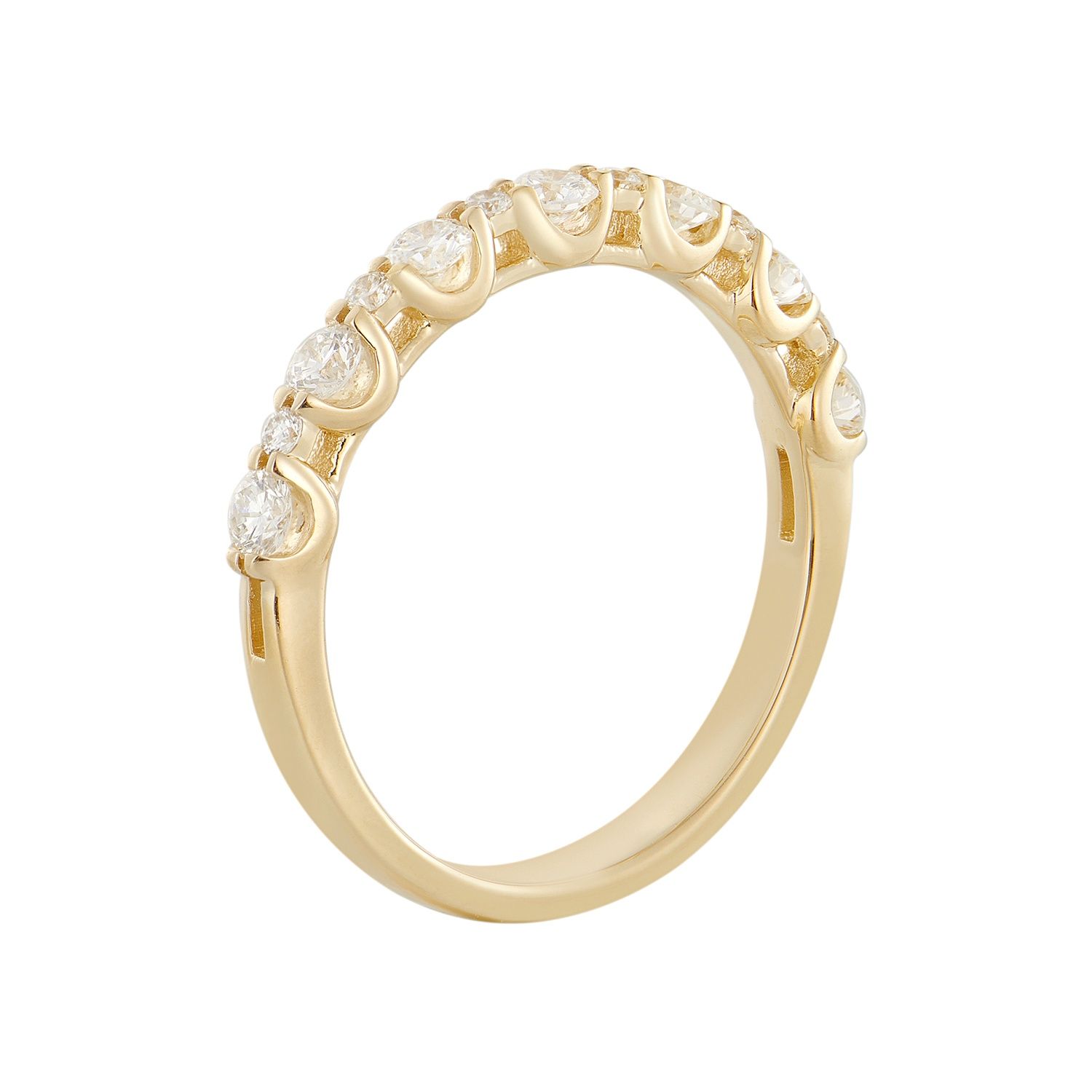 14K White/Yellow Gold Natural Diamond  Wedding Band MZ6723 Natural Diamond, Colour: 14KYellow