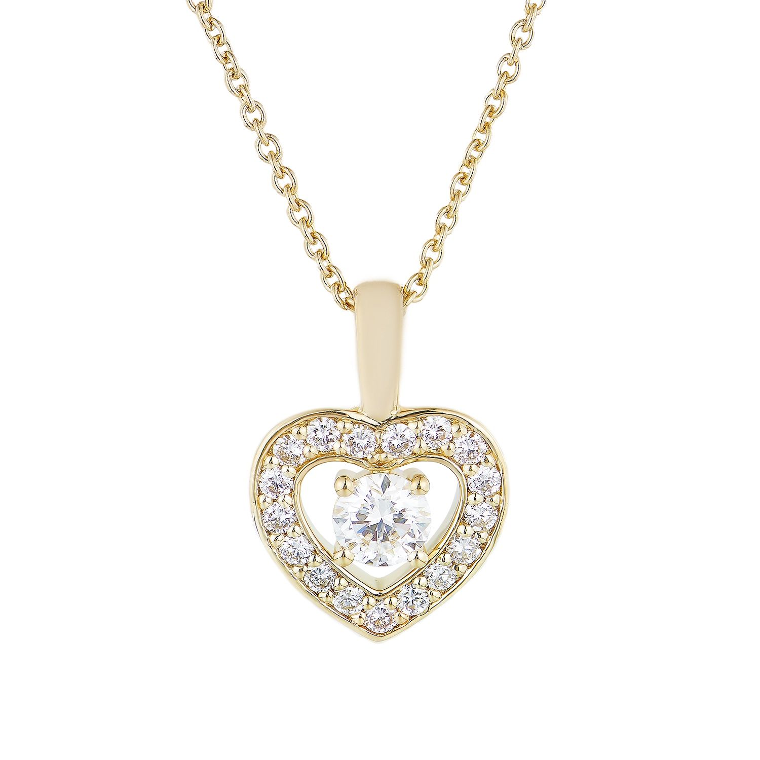 14K Yellow Gold Lab Grown Diamond Necklace MZ61541