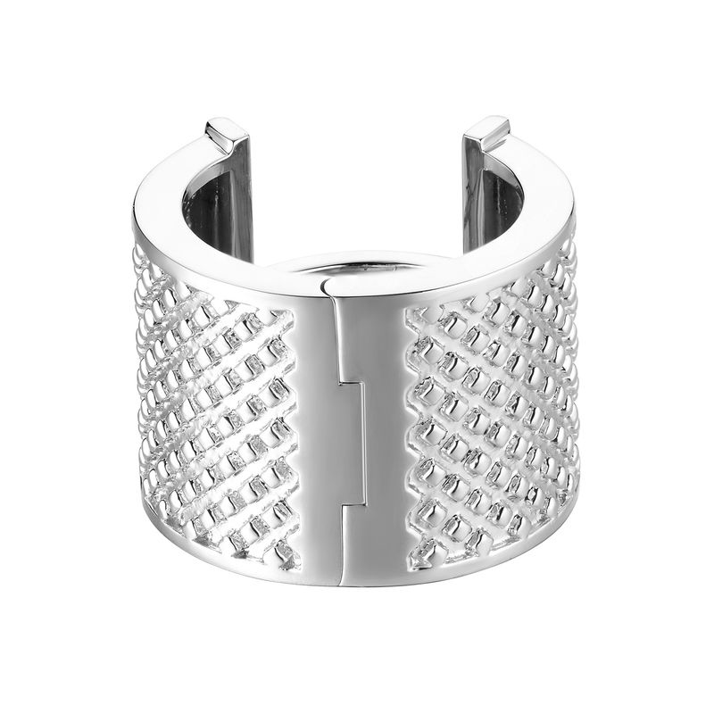 14K White Gold Width Earring MZ9014