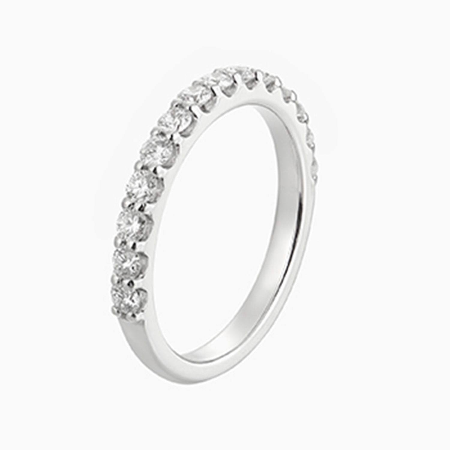 14K White/Yellow Gold Natural Diamond Wedding Band MZ6250, Colour: 14KW-2.55g-0.555ct-ND