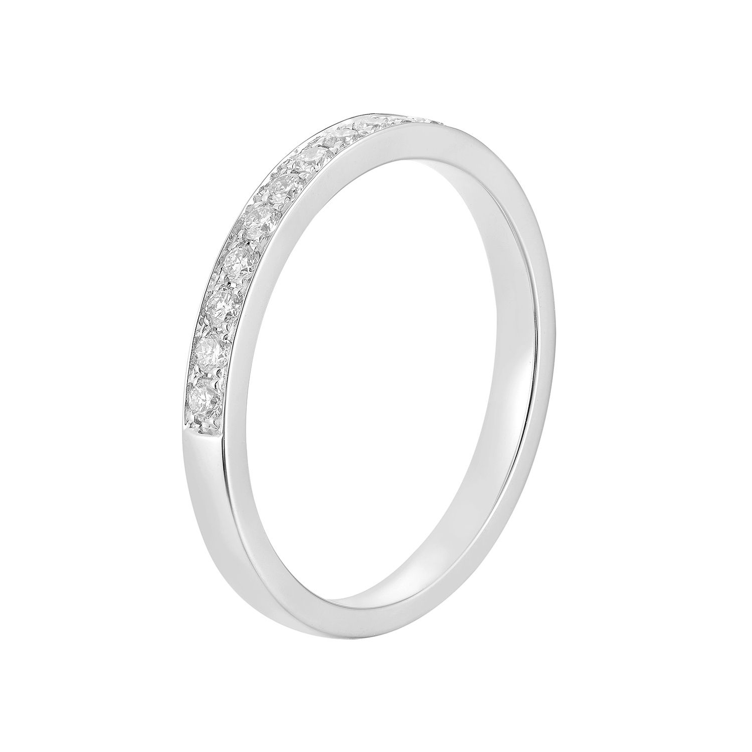 14K White/Yellow Gold Natural Diamond Wedding Band MZ71861, Colour: 14KW-2.42g-0.248ct-ND