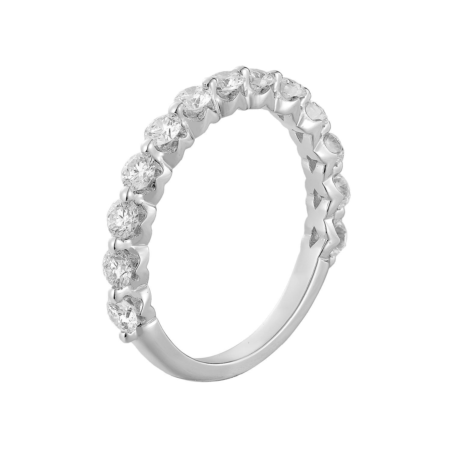 14K White Gold Lab Grown Diamond Wedding Band MZ72666