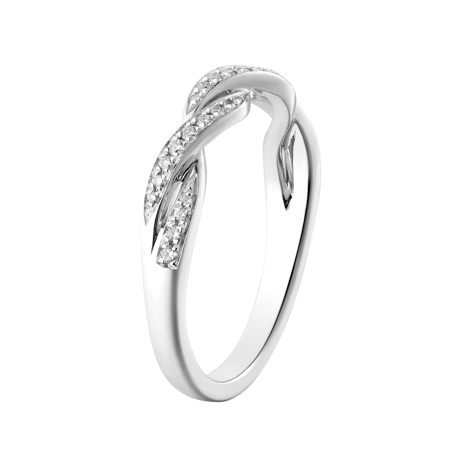 14K White Gold Natural Diamond Wedding Band MZ6644